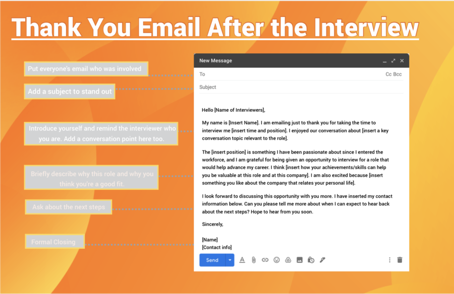 Interview Tip- Email Follow Up Template