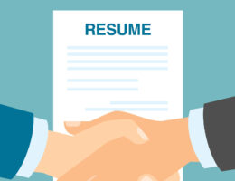 cv vs resume- cartoon image of a resume