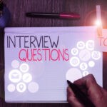 common interview mistake #3: "interview questions" written on a notebook