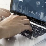 why do you want to work in sales concept, sales on a computer screen
