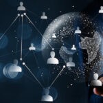 global workforce management - globe with people connected