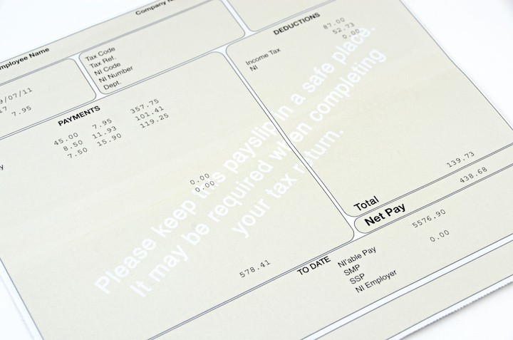 example image of a payslip for how to get paystubs from your employer