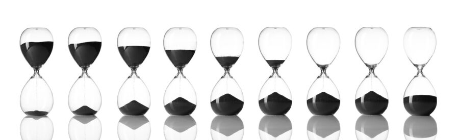 hourglasses concept on why time management is important